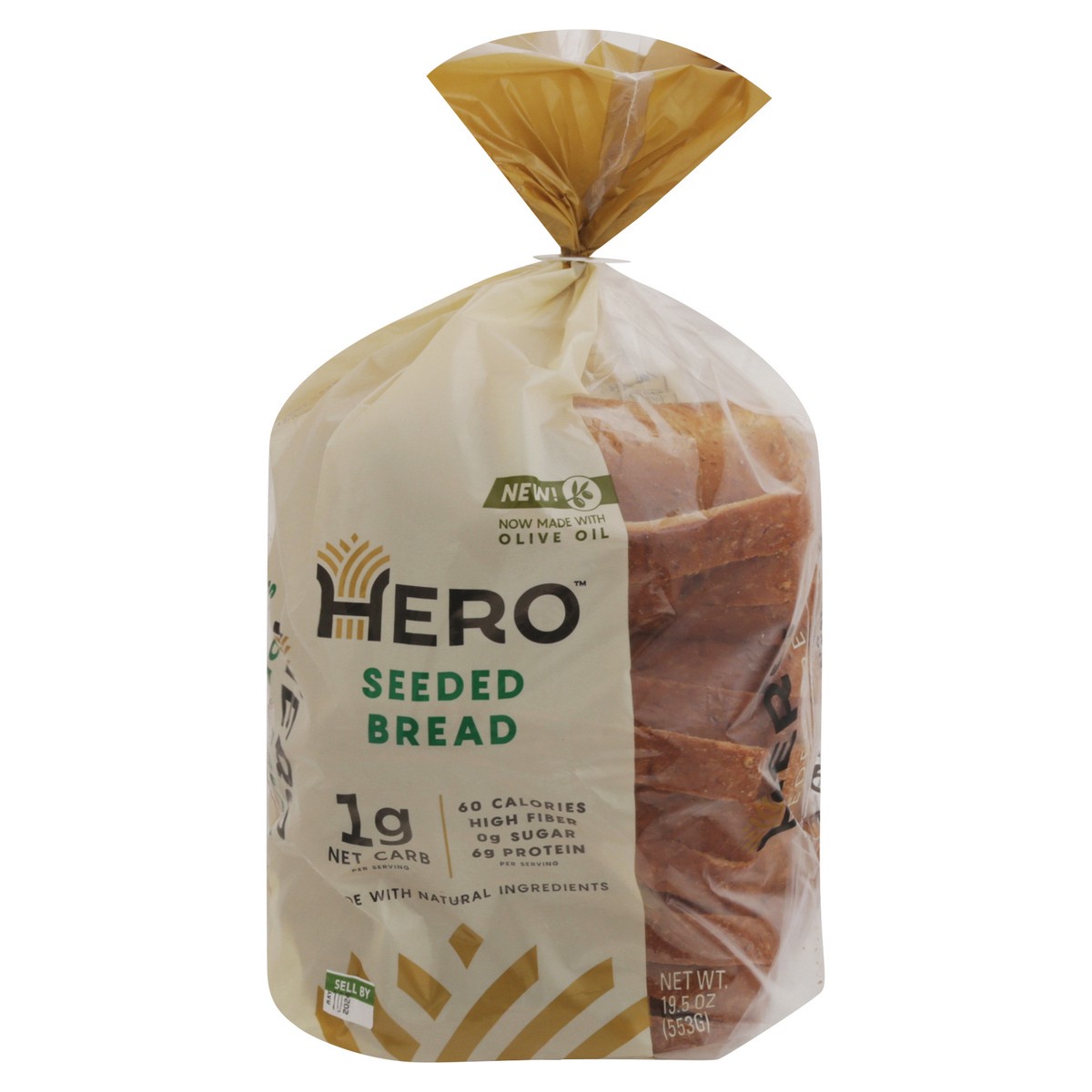 slide 2 of 13, Hero Seeded Sliced Bread - 19.5 Oz, 19.5 oz