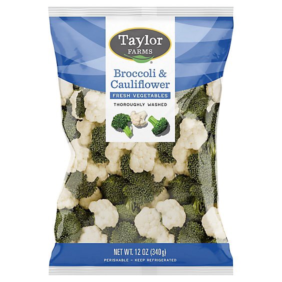 slide 1 of 1, Taylor Farms Broccoli Cauliflower - 12 Oz, 12 oz