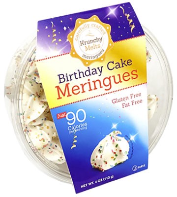 slide 1 of 1, Krunchy Melts Birthday Cake Meringues - 4 Oz, 4 oz