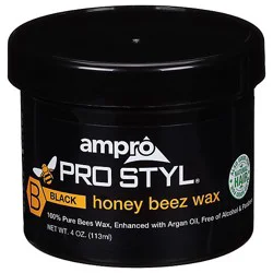 Ampro Pro Styl Black Honey Beez Wax - 4 Oz