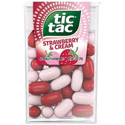 Tic Tac Strawberry & Cream Flavored Mints Single Pack - 1oz