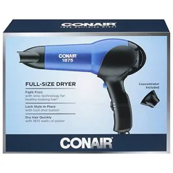 Conair Ionic Shine 1875 W Turbo Dryer Blue Blk - Ea
