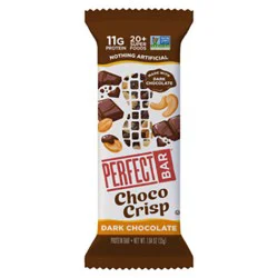 Perfect Bar Choco Crisp Gluten-Free Dark Chocolate Nut Butter Kosher Protein Bar - 1.94 Oz