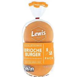 Lewis Bake Shop 1/2 Pack Brioche Burger Bun - 7.5 Oz