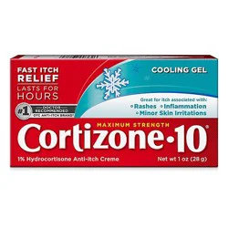Cortizone 10 Cooling Gel Max Strength Anti Inch 1 Ounce Tube - 1 Oz
