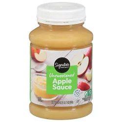 Signature Select Apple Sauce Unsweetened 23 Oz - 23 Oz