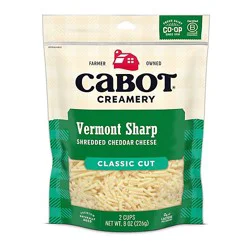 Cabot Sharp Cheddar Shreds Cheese - 8 Oz