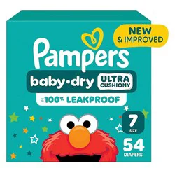 Pampers Baby Dry Diapers Size 7 54 Count - 54 Ct