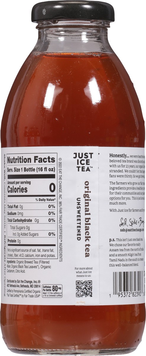 slide 4 of 12, Just Ice Tea Original Black - 16 Oz, 16 fl oz