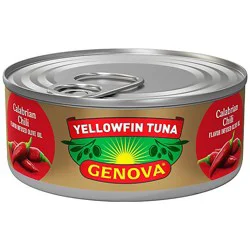 Genova Premium Yellowfin Tuna In Calabrian Chili Infused Olive Oil - 5 Oz
