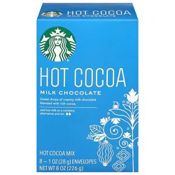 Starbucks Milk Chocolate Hot Cocoa Carton - 8 - 1 Oz - 8 Oz
