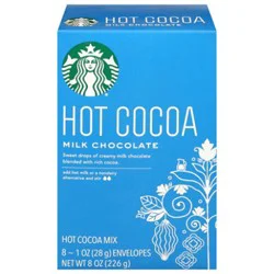 Starbucks Milk Chocolate Hot Cocoa Carton - 8 - 1 Oz - 8 Oz