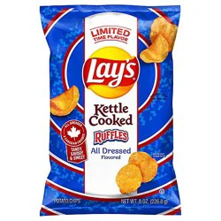 Lays Kettle Cooked All Dressed 8oz - 8 Oz
