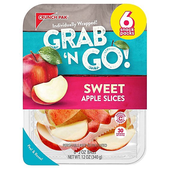 slide 1 of 1, Sliced Apples 6/2oz Gags - 6-2 Oz, 6 ct; 2 oz