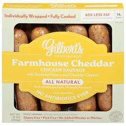 Gilberts Farmhouse Cheddar Chicken Sausage, 10 Oz - 10 Oz