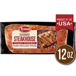 Tyson Seasoned Pork Steak Steakhouse - 12 Oz