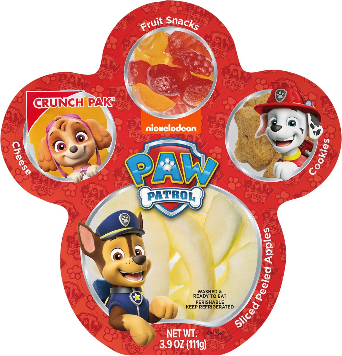 slide 7 of 11, Paw Patrol Sliced Apples Cheese Fruit Snack And Cookies - 3.9 Oz, 3.9 oz