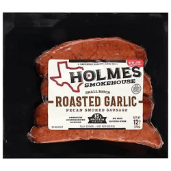 Holmes Smokehouse Pecan Smoked Garlic Sausage Links 12 Oz - 12 Oz