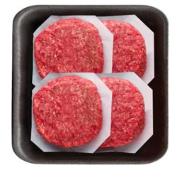 Signature Select 80% Lean 20% Fat Ground Beef Pub Burger Value Pack - 2.00 Lb