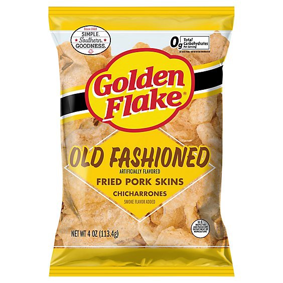 slide 1 of 1, Golden Flake Old Fashioned Pork Skin 4oz - 4 Oz, 4 oz