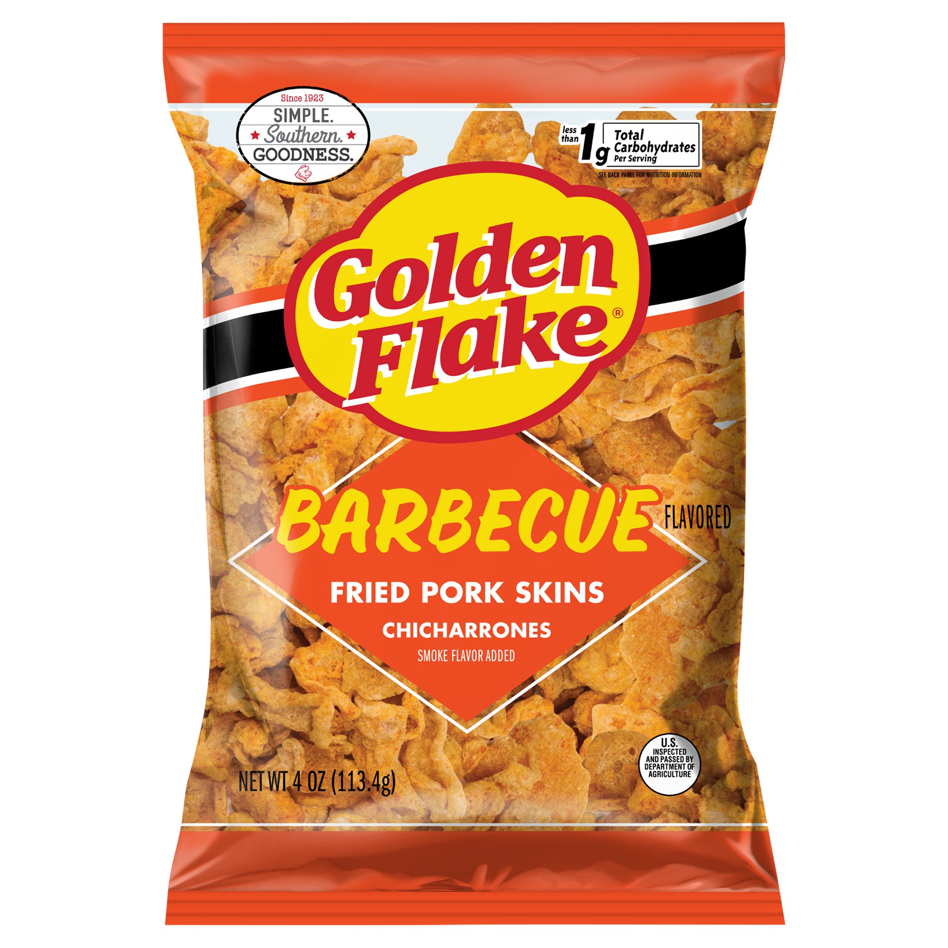 slide 2 of 11, Golden Flake Bbq Pork Rind 4oz - 4 Oz, 4 oz