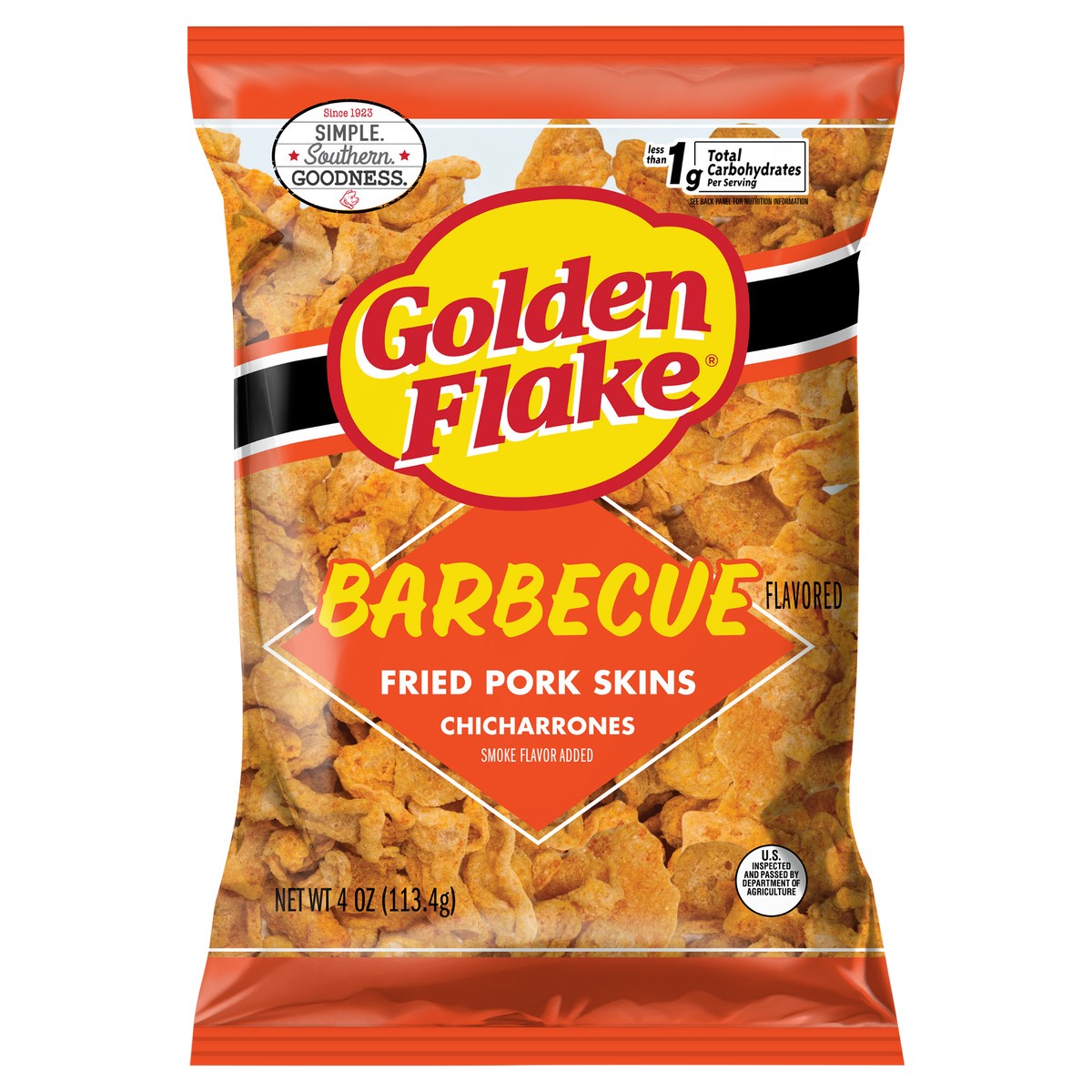 slide 6 of 11, Golden Flake Bbq Pork Rind 4oz - 4 Oz, 4 oz