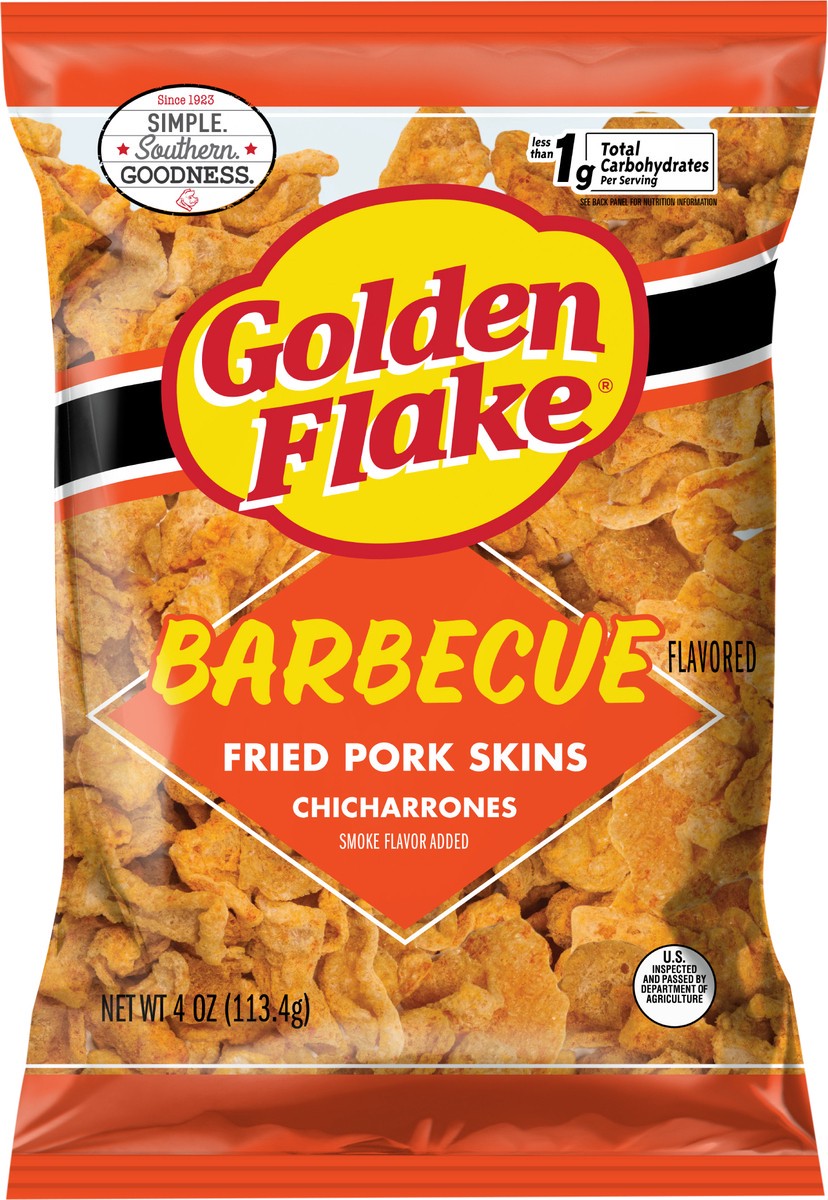 slide 5 of 11, Golden Flake Bbq Pork Rind 4oz - 4 Oz, 4 oz