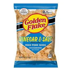 Golden Flake Vinegar & Salt Pork Rind 4oz - 4 Oz