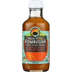 Aqua Vitea Peach Out Organic Kombucha 16fz - 16 Fz