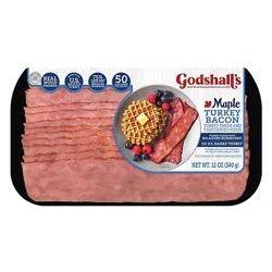 Godshalls Maple Turkey Bacon 12 Oz - 12 Oz