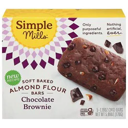 Simple Mills Bar Chocolate Brownie Soft Baked - 5.99 Oz