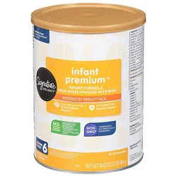 Signature Care Premium Infant Formula Paper Laminated Can 34 Ounce - 34 Oz