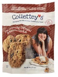 Colletteys Crunchy Oatmeal Raisin Cookies - 4 Oz