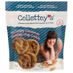 Colletteys Crispy Chocolate Chip Cinnamon Cookies - 4 Oz