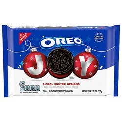 Oreo Limited Edition Red Creme Chocolate Holiday Sandwich Cookies - 18.71 Oz