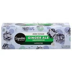 Signature Select Diet Ginger Ale Soda - 12-12 Fl. Oz.