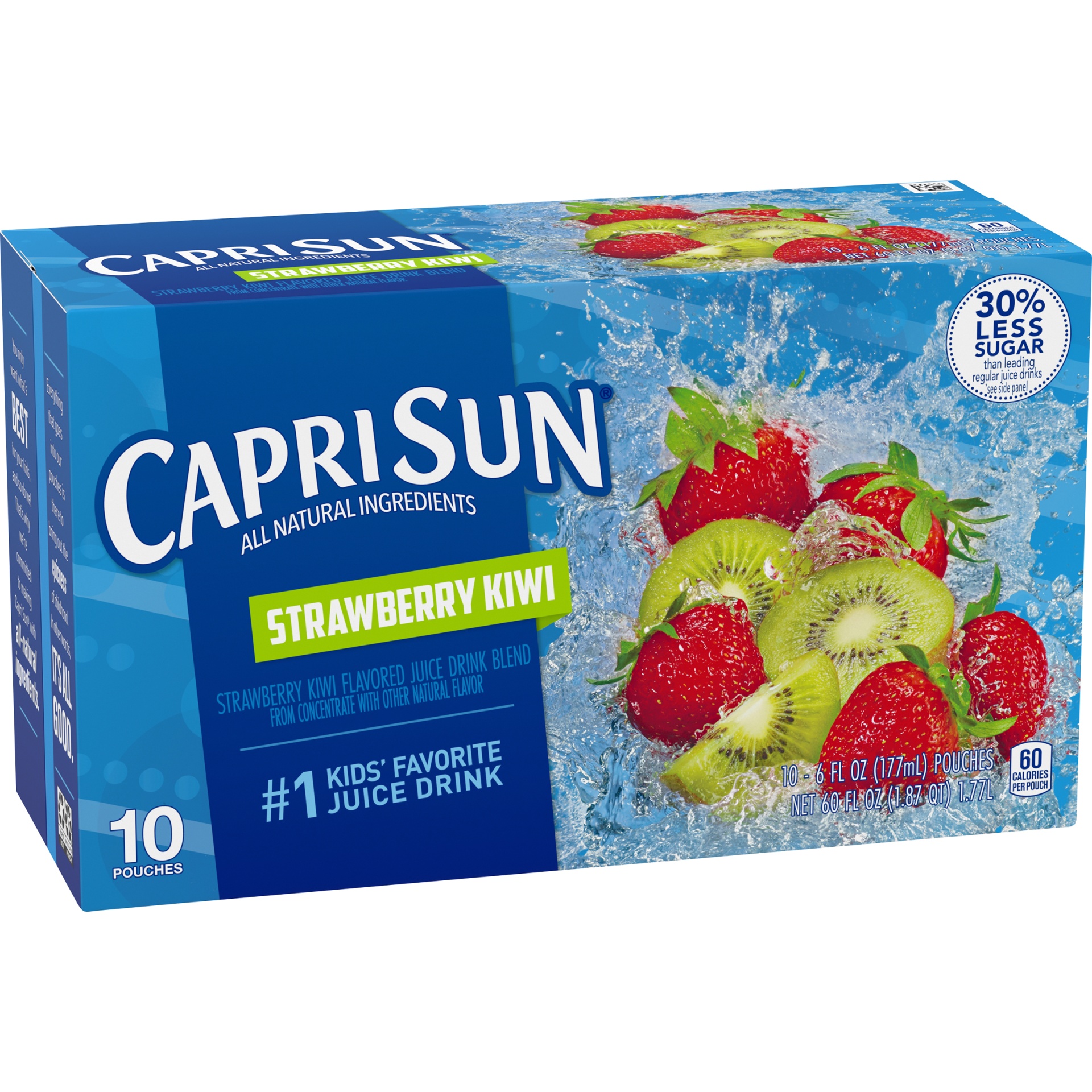 slide 10 of 14, Capri Sun Strawberry Kiwi Naturally Flavored Juice Drink Blend, 10 ct