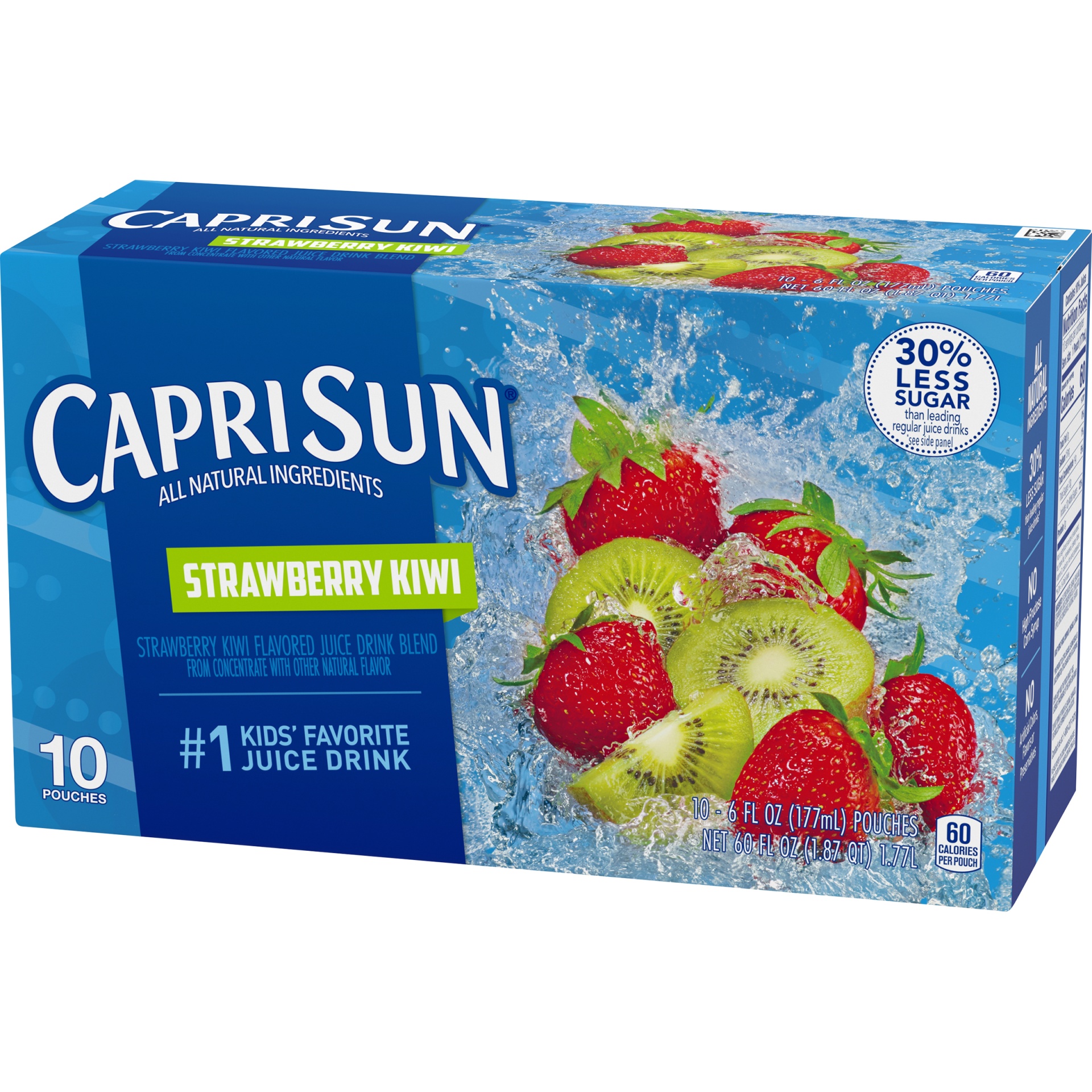 slide 11 of 14, Capri Sun Strawberry Kiwi Naturally Flavored Juice Drink Blend, 10 ct
