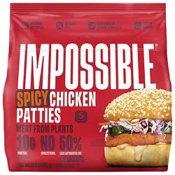 Impossible Chicken Patties Made From Plants Spicy 13.5 Oz - 13.5 Oz