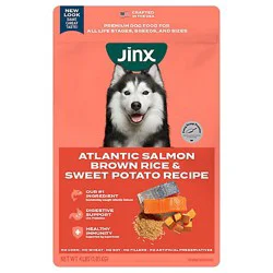 Jinx Salmon Brown Rice Sweet Potato All Life Stages Kibble Dog Food - 4 Lb