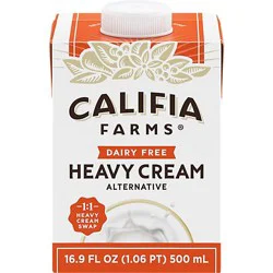 Califia Cream Heavy Whip Dairy Free Heavy Cream Substitute Carton- 16.9 Fl. Oz. - 16.9 Fz