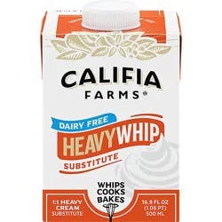 Califia Cream Heavy Whip Dairy Free Heavy Cream Substitute Carton- 16.9 Fl. Oz. - 16.9 Fz