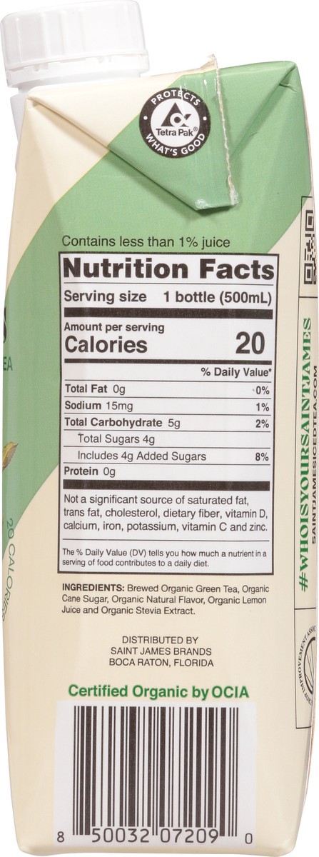 slide 6 of 12, St James Original Green Tea 16.9fz - 16.9 Fz, 16 fl oz