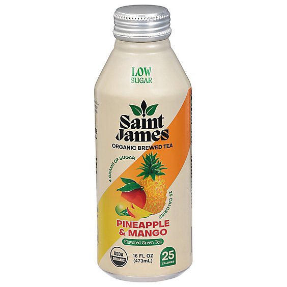 slide 1 of 1, St James Green Tea Pineapple Mango 16.9fz - 16.9 Fz, 16 fl oz