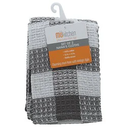 Mei E Nana's Dish Cloth- Gray 12x12 - Ea