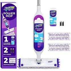 Swiffer Powermop 5x Cleaning Power Mopping Kit - 1 Spray Mop, 2 Mopping Pads, 1 Floor Cleaner Liquid - Ea