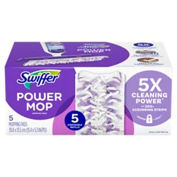 Swiffer Powermop Mopping Pads 5x Cleaning Power - 5 Ct