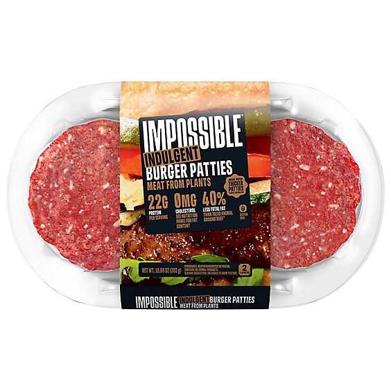 slide 1 of 1, Impossible Burger Patties Made From Plants - 10.66oz, 10.66 oz