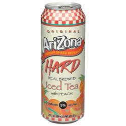 Arizona Hard Peach Tea Can - 22 Fz