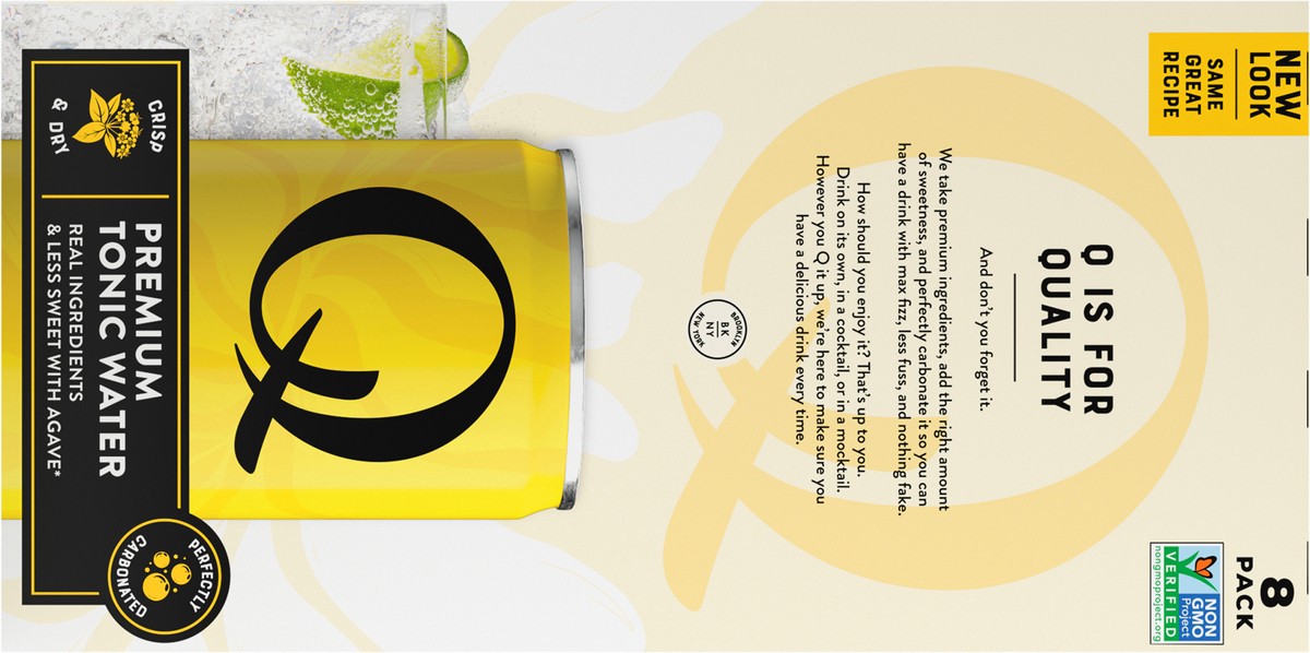 slide 7 of 12, Q Mixers Premium Tonic Water - 8-7.5 Fl. Oz., 60 fl oz